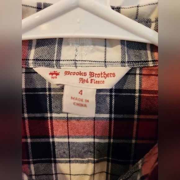 Brooks Brothers Red Fleece Size 4 Button Down - Picture 2 of 4